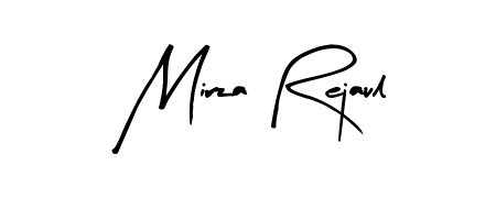 How to make Mirza Rejaul name signature. Use Arty Signature style for creating short signs online. This is the latest handwritten sign. Mirza Rejaul signature style 8 images and pictures png
