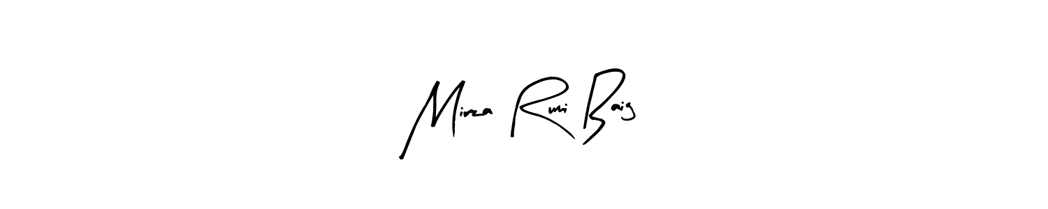 Mirza Rumi Baig stylish signature style. Best Handwritten Sign (Arty Signature) for my name. Handwritten Signature Collection Ideas for my name Mirza Rumi Baig. Mirza Rumi Baig signature style 8 images and pictures png