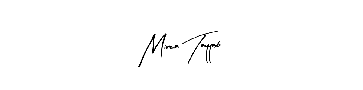 Use a signature maker to create a handwritten signature online. With this signature software, you can design (Arty Signature) your own signature for name Mirza Tayyab. Mirza Tayyab signature style 8 images and pictures png