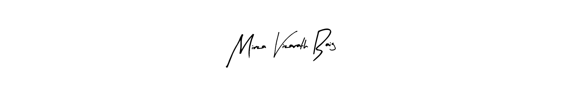 Make a beautiful signature design for name Mirza Vizarath Baig. Use this online signature maker to create a handwritten signature for free. Mirza Vizarath Baig signature style 8 images and pictures png