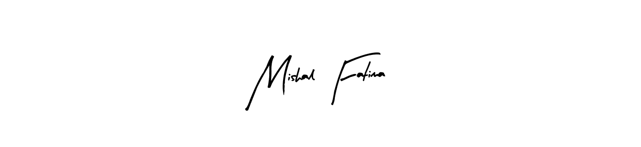 Similarly Arty Signature is the best handwritten signature design. Signature creator online .You can use it as an online autograph creator for name Mishal Fatima. Mishal Fatima signature style 8 images and pictures png