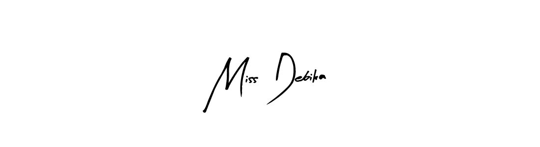 Miss Debika stylish signature style. Best Handwritten Sign (Arty Signature) for my name. Handwritten Signature Collection Ideas for my name Miss Debika. Miss Debika signature style 8 images and pictures png