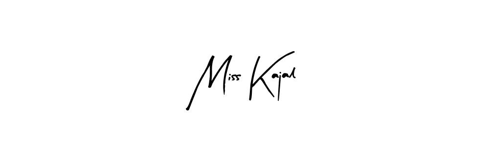 Arty Signature is a professional signature style that is perfect for those who want to add a touch of class to their signature. It is also a great choice for those who want to make their signature more unique. Get Miss Kajal name to fancy signature for free. Miss Kajal signature style 8 images and pictures png