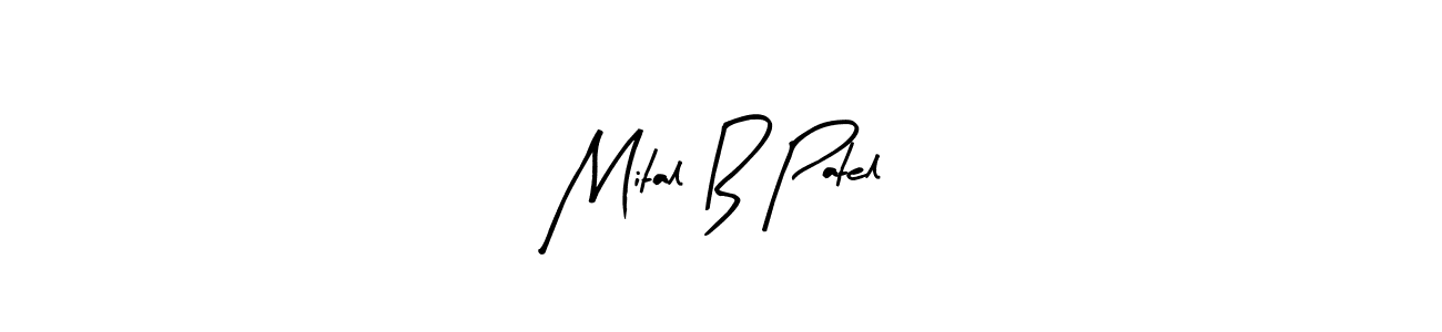 Create a beautiful signature design for name Mital B Patel. With this signature (Arty Signature) fonts, you can make a handwritten signature for free. Mital B Patel signature style 8 images and pictures png