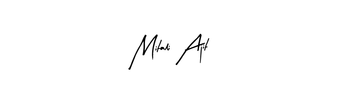 Mitali Ajit stylish signature style. Best Handwritten Sign (Arty Signature) for my name. Handwritten Signature Collection Ideas for my name Mitali Ajit. Mitali Ajit signature style 8 images and pictures png