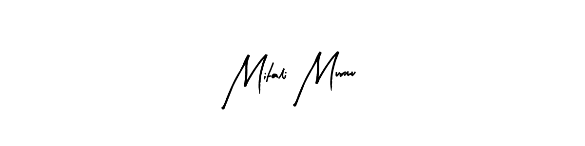 if you are searching for the best signature style for your name Mitali Murmu. so please give up your signature search. here we have designed multiple signature styles  using Arty Signature. Mitali Murmu signature style 8 images and pictures png