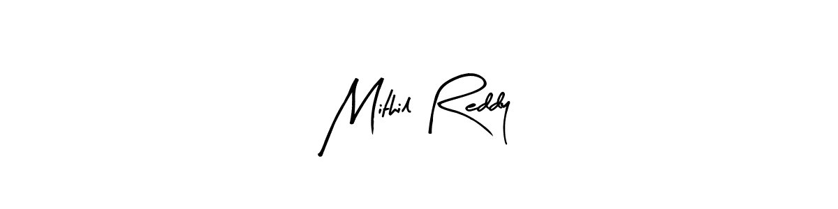 Make a beautiful signature design for name Mithil Reddy. Use this online signature maker to create a handwritten signature for free. Mithil Reddy signature style 8 images and pictures png