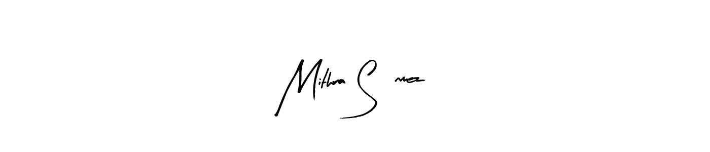 Similarly Arty Signature is the best handwritten signature design. Signature creator online .You can use it as an online autograph creator for name Mithra Sönmez. Mithra Sönmez signature style 8 images and pictures png