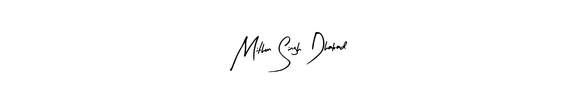 How to make Mithun Singh Dhakad signature? Arty Signature is a professional autograph style. Create handwritten signature for Mithun Singh Dhakad name. Mithun Singh Dhakad signature style 8 images and pictures png