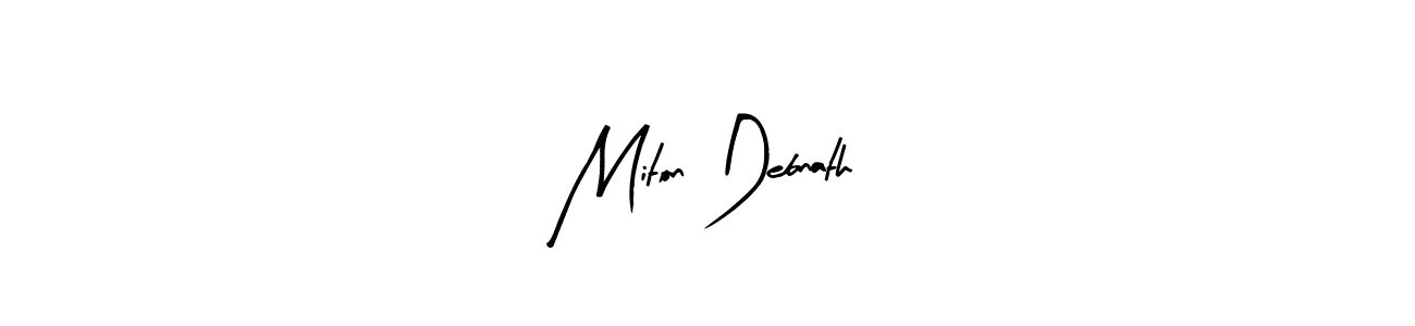 Use a signature maker to create a handwritten signature online. With this signature software, you can design (Arty Signature) your own signature for name Miton Debnath. Miton Debnath signature style 8 images and pictures png