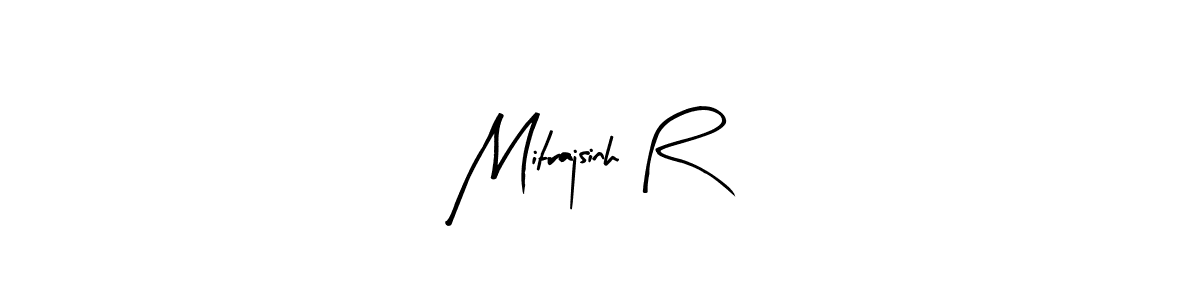 Here are the top 10 professional signature styles for the name Mitrajsinh R. These are the best autograph styles you can use for your name. Mitrajsinh R signature style 8 images and pictures png