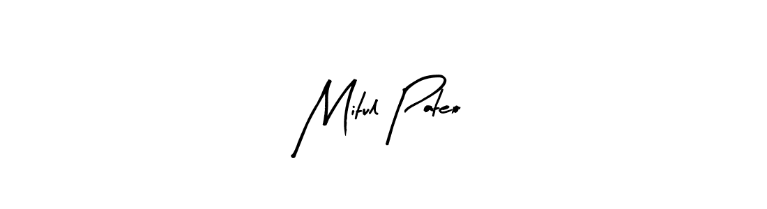 Design your own signature with our free online signature maker. With this signature software, you can create a handwritten (Arty Signature) signature for name Mitul Pateo. Mitul Pateo signature style 8 images and pictures png