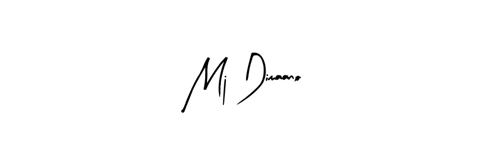 Mj Dimaano stylish signature style. Best Handwritten Sign (Arty Signature) for my name. Handwritten Signature Collection Ideas for my name Mj Dimaano. Mj Dimaano signature style 8 images and pictures png