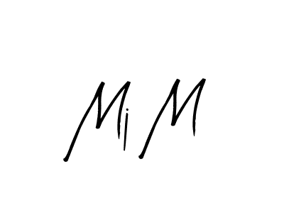 Design your own signature with our free online signature maker. With this signature software, you can create a handwritten (Arty Signature) signature for name Mj M. Mj M signature style 8 images and pictures png