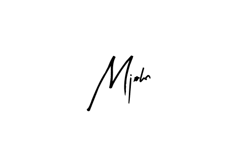 Mjohn stylish signature style. Best Handwritten Sign (Arty Signature) for my name. Handwritten Signature Collection Ideas for my name Mjohn. Mjohn signature style 8 images and pictures png