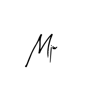 Create a beautiful signature design for name Mjw. With this signature (Arty Signature) fonts, you can make a handwritten signature for free. Mjw signature style 8 images and pictures png