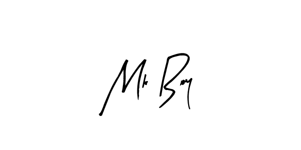 Similarly Arty Signature is the best handwritten signature design. Signature creator online .You can use it as an online autograph creator for name Mk Boy. Mk Boy signature style 8 images and pictures png