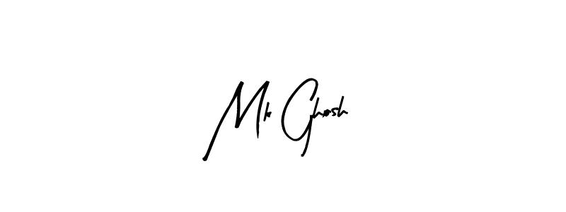 The best way (Arty Signature) to make a short signature is to pick only two or three words in your name. The name Mk Ghosh include a total of six letters. For converting this name. Mk Ghosh signature style 8 images and pictures png