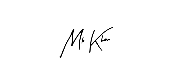 How to make Mk Khan name signature. Use Arty Signature style for creating short signs online. This is the latest handwritten sign. Mk Khan signature style 8 images and pictures png