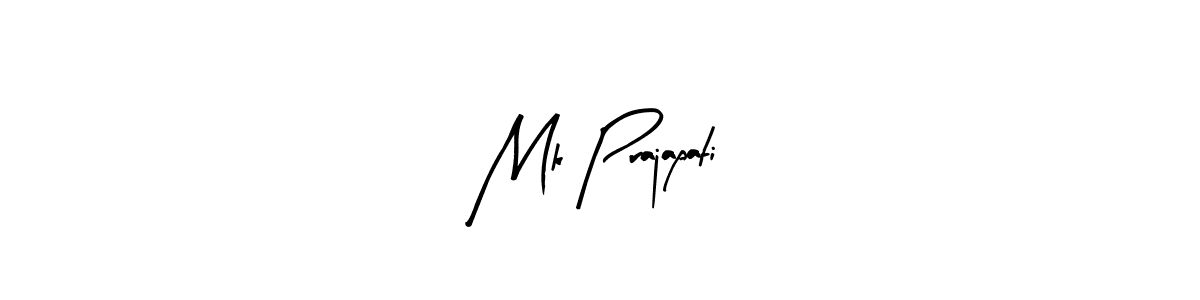 The best way (Arty Signature) to make a short signature is to pick only two or three words in your name. The name Mk Prajapati include a total of six letters. For converting this name. Mk Prajapati signature style 8 images and pictures png
