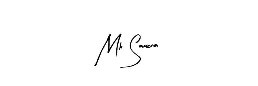 The best way (Arty Signature) to make a short signature is to pick only two or three words in your name. The name Mk Saxena include a total of six letters. For converting this name. Mk Saxena signature style 8 images and pictures png