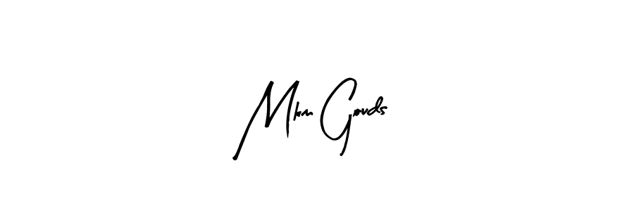 Arty Signature is a professional signature style that is perfect for those who want to add a touch of class to their signature. It is also a great choice for those who want to make their signature more unique. Get Mkm Gouds name to fancy signature for free. Mkm Gouds signature style 8 images and pictures png