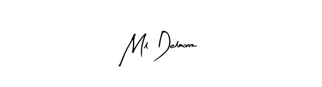 Similarly Arty Signature is the best handwritten signature design. Signature creator online .You can use it as an online autograph creator for name Ml Delacruz. Ml Delacruz signature style 8 images and pictures png