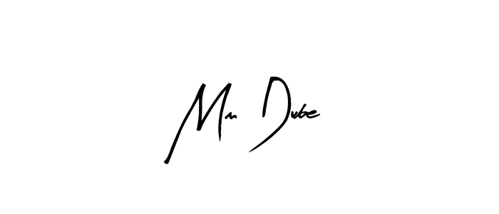 Similarly Arty Signature is the best handwritten signature design. Signature creator online .You can use it as an online autograph creator for name Mm Dube. Mm Dube signature style 8 images and pictures png