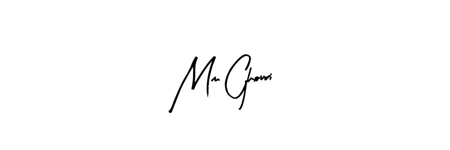 Use a signature maker to create a handwritten signature online. With this signature software, you can design (Arty Signature) your own signature for name Mm Ghouri. Mm Ghouri signature style 8 images and pictures png