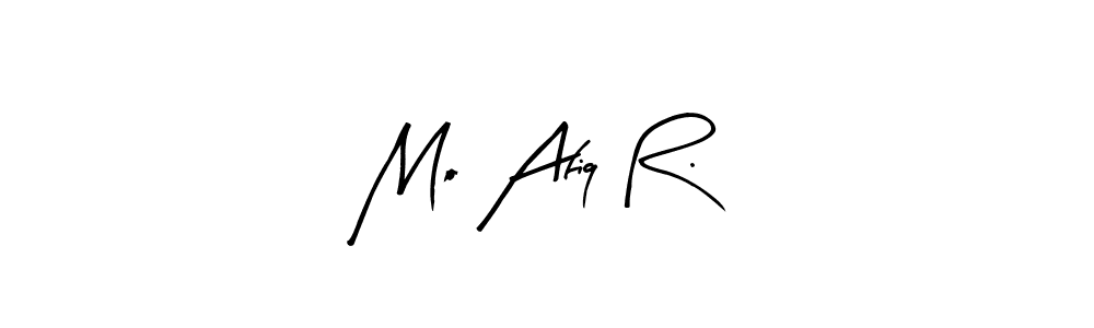 How to make Mo Afiq R. name signature. Use Arty Signature style for creating short signs online. This is the latest handwritten sign. Mo Afiq R. signature style 8 images and pictures png