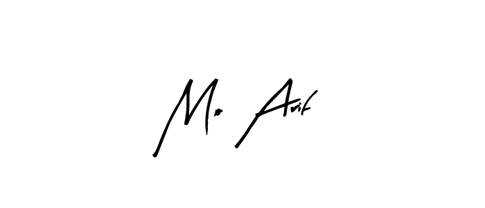 How to make Mo Arif name signature. Use Arty Signature style for creating short signs online. This is the latest handwritten sign. Mo Arif signature style 8 images and pictures png