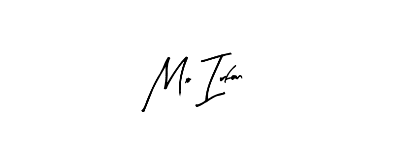 Create a beautiful signature design for name Mo Irfan. With this signature (Arty Signature) fonts, you can make a handwritten signature for free. Mo Irfan signature style 8 images and pictures png