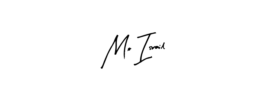 Use a signature maker to create a handwritten signature online. With this signature software, you can design (Arty Signature) your own signature for name Mo Israil. Mo Israil signature style 8 images and pictures png