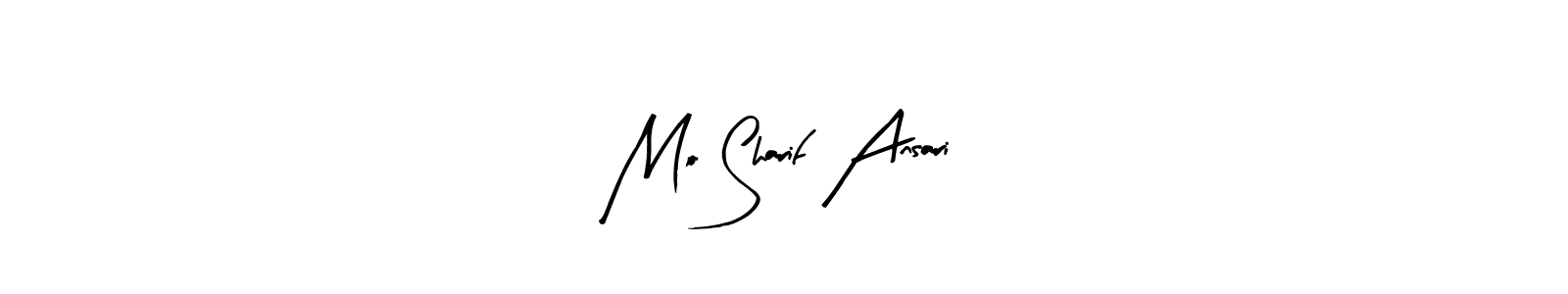 Arty Signature is a professional signature style that is perfect for those who want to add a touch of class to their signature. It is also a great choice for those who want to make their signature more unique. Get Mo Sharif Ansari name to fancy signature for free. Mo Sharif Ansari signature style 8 images and pictures png