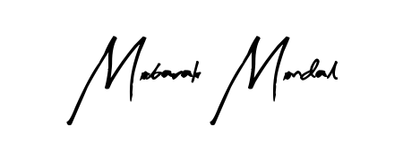 A dynamic signature style for Mobarak Mondal using Arty Signature script. Designed to look authentic, handwritten, and professional. Mobarak Mondal signature style 8 images and pictures png