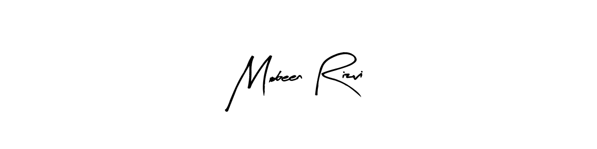 Also we have Mobeen Rizvi name is the best signature style. Create professional handwritten signature collection using Arty Signature autograph style. Mobeen Rizvi signature style 8 images and pictures png