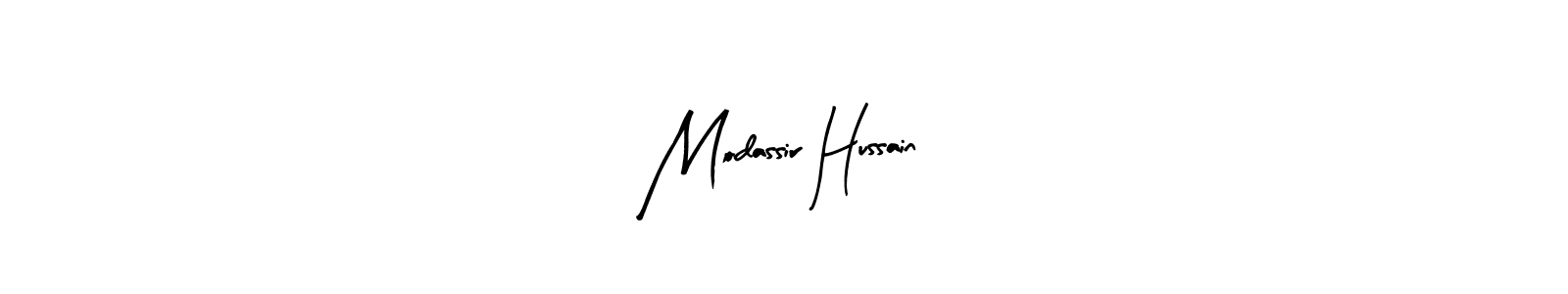 Also You can easily find your signature by using the search form. We will create Modassir Hussain name handwritten signature images for you free of cost using Arty Signature sign style. Modassir Hussain signature style 8 images and pictures png