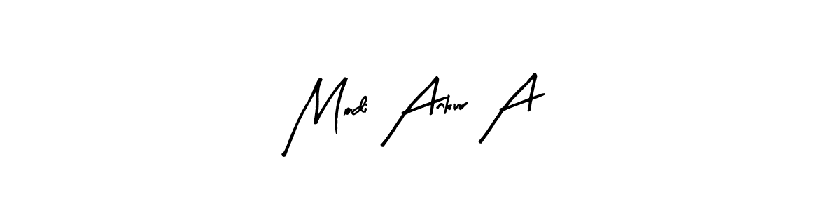 Use a signature maker to create a handwritten signature online. With this signature software, you can design (Arty Signature) your own signature for name Modi Ankur A. Modi Ankur A signature style 8 images and pictures png