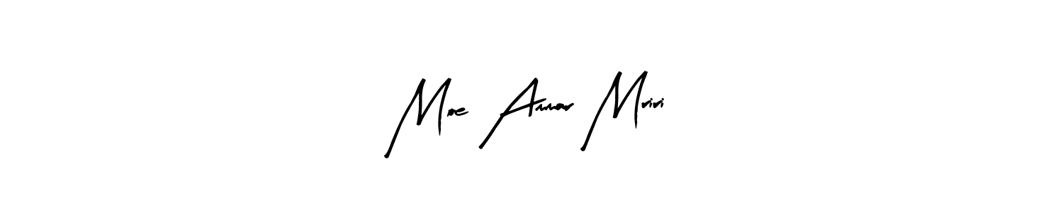 Similarly Arty Signature is the best handwritten signature design. Signature creator online .You can use it as an online autograph creator for name Moe Ammar Mriri. Moe Ammar Mriri signature style 8 images and pictures png