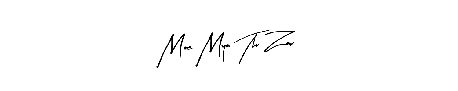 Use a signature maker to create a handwritten signature online. With this signature software, you can design (Arty Signature) your own signature for name Moe Mya Thu Zar. Moe Mya Thu Zar signature style 8 images and pictures png