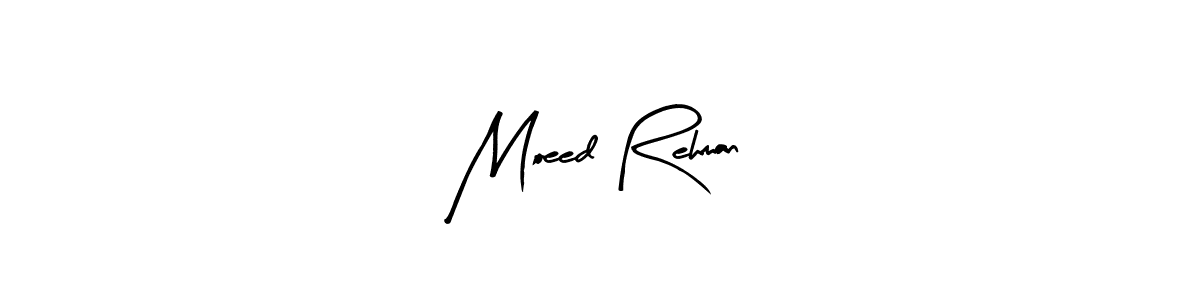Similarly Arty Signature is the best handwritten signature design. Signature creator online .You can use it as an online autograph creator for name Moeed Rehman. Moeed Rehman signature style 8 images and pictures png
