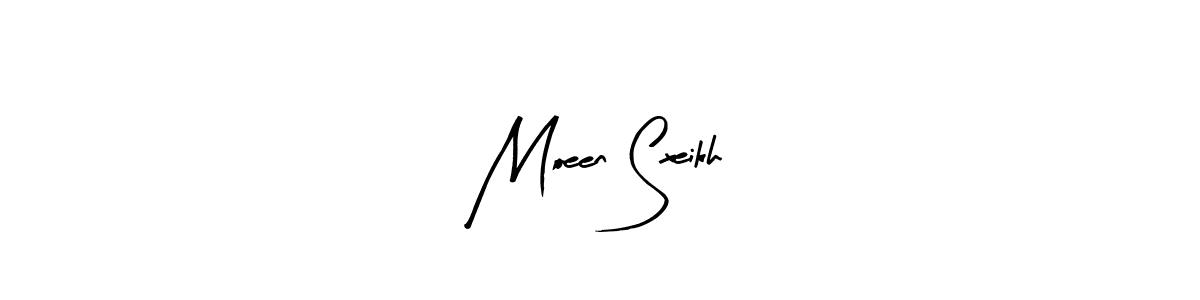 Arty Signature is a professional signature style that is perfect for those who want to add a touch of class to their signature. It is also a great choice for those who want to make their signature more unique. Get Moeen Sxeikh name to fancy signature for free. Moeen Sxeikh signature style 8 images and pictures png