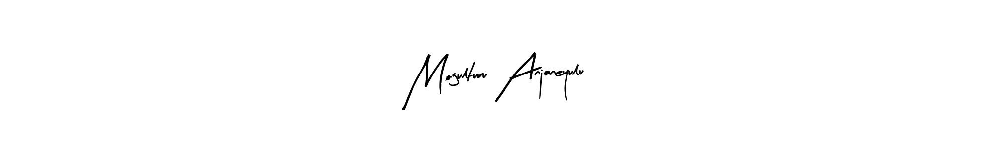 How to make Mogulturu Anjaneyulu name signature. Use Arty Signature style for creating short signs online. This is the latest handwritten sign. Mogulturu Anjaneyulu signature style 8 images and pictures png