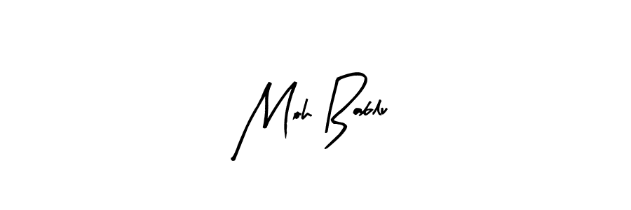 You can use this online signature creator to create a handwritten signature for the name Moh Bablu. This is the best online autograph maker. Moh Bablu signature style 8 images and pictures png