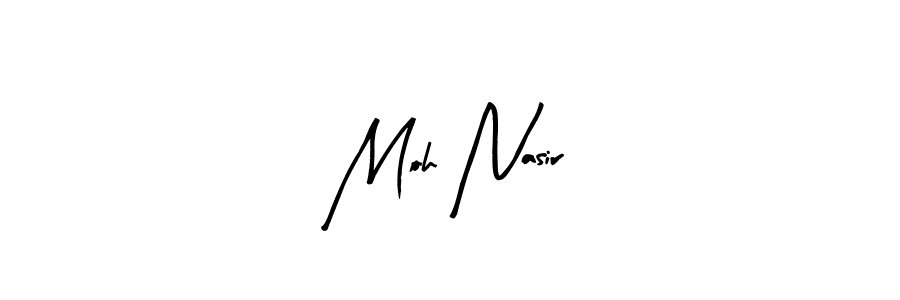 Similarly Arty Signature is the best handwritten signature design. Signature creator online .You can use it as an online autograph creator for name Moh Nasir. Moh Nasir signature style 8 images and pictures png