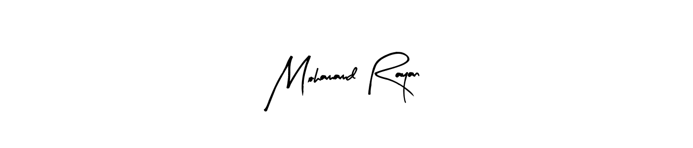 Design your own signature with our free online signature maker. With this signature software, you can create a handwritten (Arty Signature) signature for name Mohamamd Rayan. Mohamamd Rayan signature style 8 images and pictures png