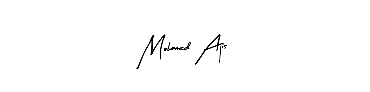 Make a beautiful signature design for name Mohamed Ajis. With this signature (Arty Signature) style, you can create a handwritten signature for free. Mohamed Ajis signature style 8 images and pictures png