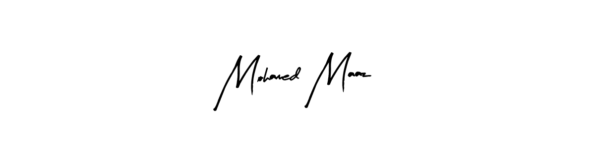 Similarly Arty Signature is the best handwritten signature design. Signature creator online .You can use it as an online autograph creator for name Mohamed Maaz. Mohamed Maaz signature style 8 images and pictures png