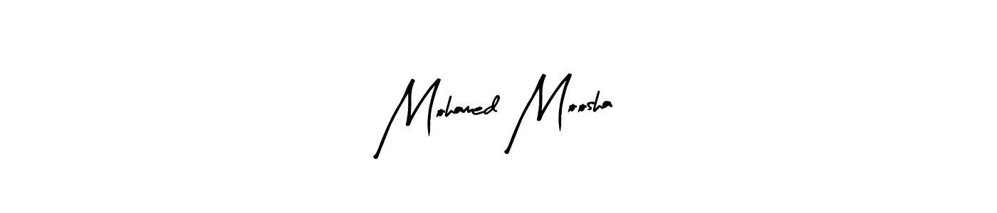 Make a short Mohamed Moosha signature style. Manage your documents anywhere anytime using Arty Signature. Create and add eSignatures, submit forms, share and send files easily. Mohamed Moosha signature style 8 images and pictures png