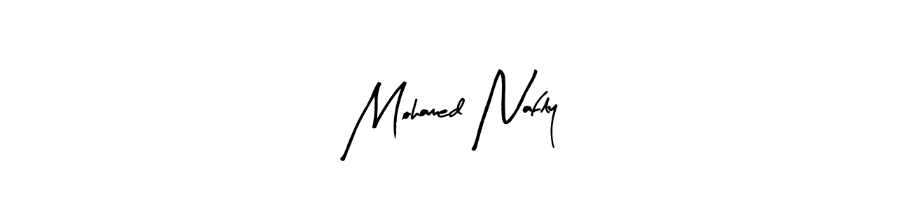 if you are searching for the best signature style for your name Mohamed Nafly. so please give up your signature search. here we have designed multiple signature styles  using Arty Signature. Mohamed Nafly signature style 8 images and pictures png